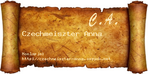 Czechmeiszter Anna névjegykártya